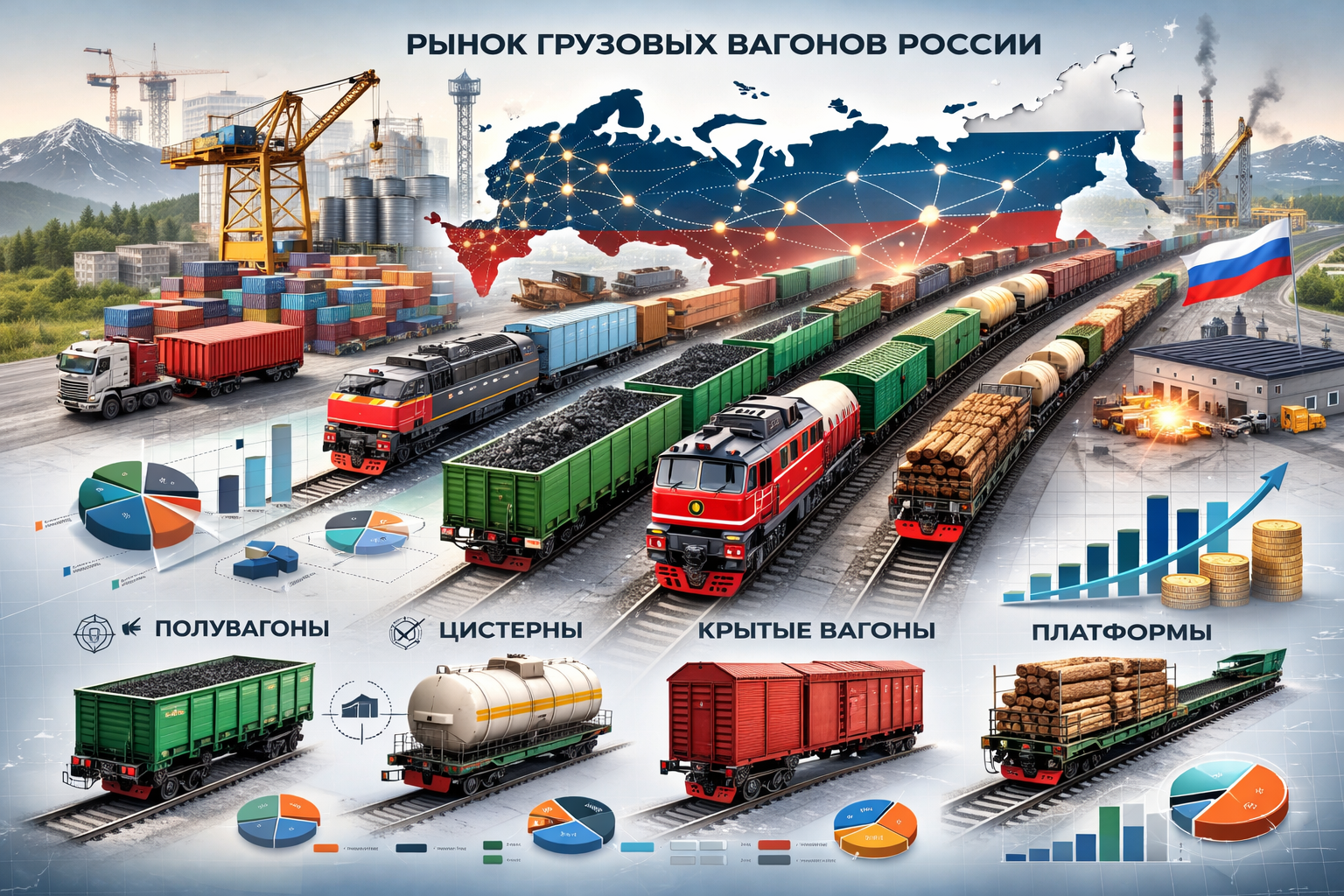 Обзор рынка грузовых вагонов в России